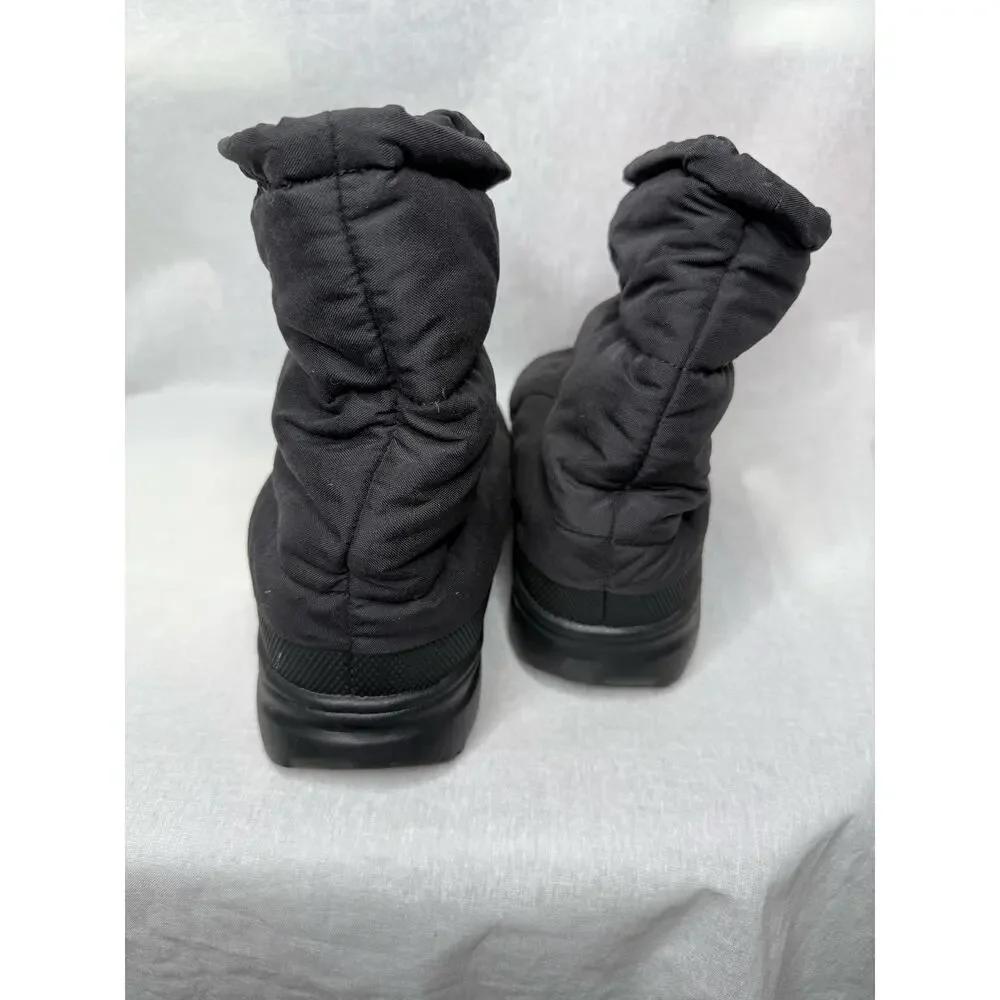 The Northface Winter Down Snow Boots Mens Black Quilted Nuptse Apres 9